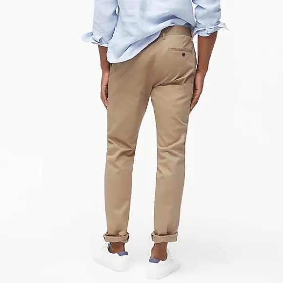 NWT J CREW Mens Straight Fit Flex Khaki Pants               Sz 32Wx34L - Picture 3 of 8